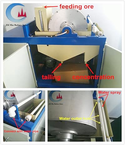 Lab Wet Drum Magnetic Separator